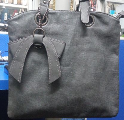 Picture of High Quality Leather Premium Tote Gray Bag