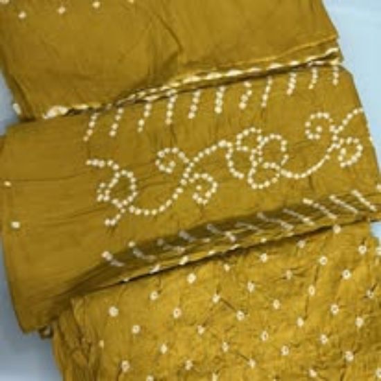 Picture of Chunri Brand Exclusive Cotton Yellow Three Pecs