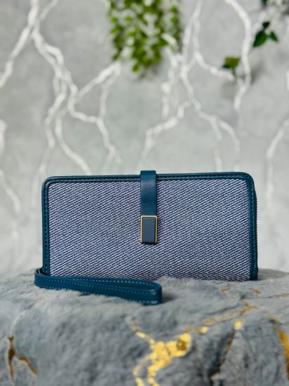 Picture of Stylish Women Blue Purse  