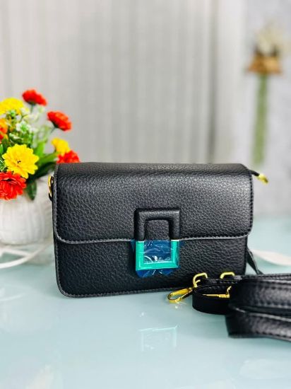 Picture of Elegant Mini Leather Crossbody Bag for Women Black Colour