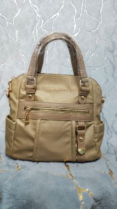 Picture of Junfa & Mode Backpack With Side Carry Khaki Bag