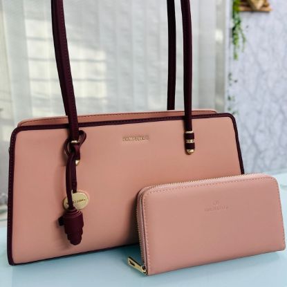 Picture of Chrisbella Women’s Pink Shoulder Bag with Bonus Purchase