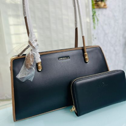 Picture of Chrisbella Women’s Black Shoulder Bag with Bonus Purchase
