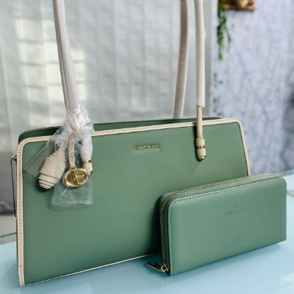 Picture of Chris Bella Luxurious Light Green Shoulder Bag