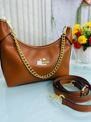 Picture of Coach Band Premium Leather Shoulder Bag