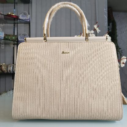 Picture of Butun Brand Premium Leather Handbag with Long Belt – Elegant Apricot