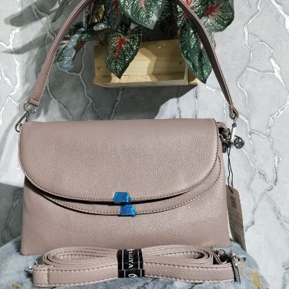 Picture of WEILIYA Brand Luxurious Crossbody Belt Bag – Mauve (Mov) Leather (10x7.5")