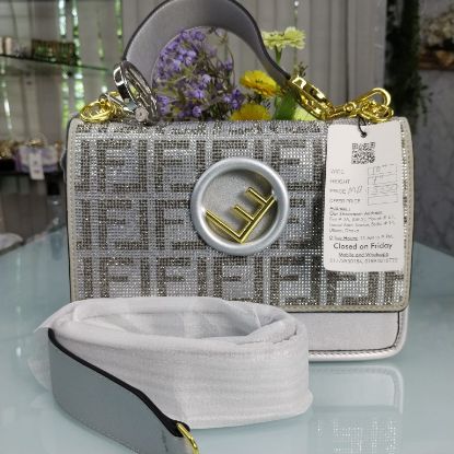 Picture of China Luxurious Hand Bag with Long Belt – Ash