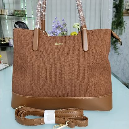 Picture of Butun Brand Luxurious Hand Bag with Long Belt – Brown