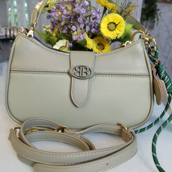 Picture of Bagco Brand Premium Hand Bag with Long Belt – Light Green
