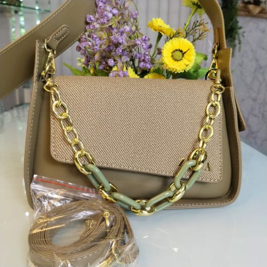 Picture of Zara Brand Lusarious Hand Bag with Long Belt – Green