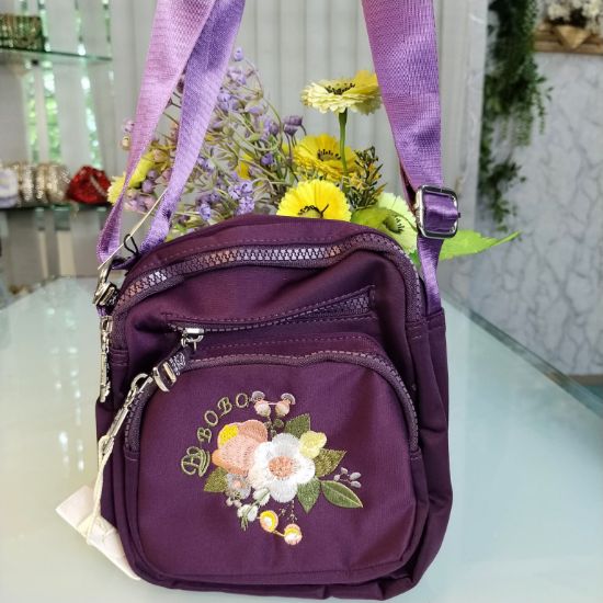 Picture of BOBO Crossbody Mini Fabric Bag – Marron