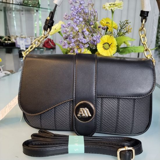 Picture of Miss Alita Brand Lusarious Leather Hand Bag – Black