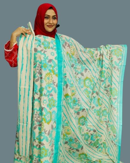 Picture of Indian Joypuri Pure Cotton  Fabrics Three Piece 
