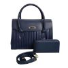 Picture of Chrisbella Brand Luxurious Leather Hand Bag with Long Belt