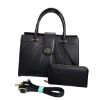 Picture of Chrisbella Brand Luxurious Leather Hand Bag with Long Belt
