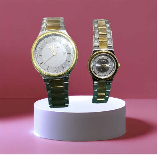 Picture of Elegant OLIVA Two-Tone Couple Watch Set