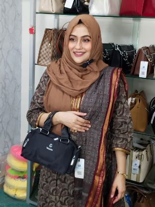 Picture of Yuesite Everyday Chic – Fabric Hand Bag with Long Belt (10.5×6.5")