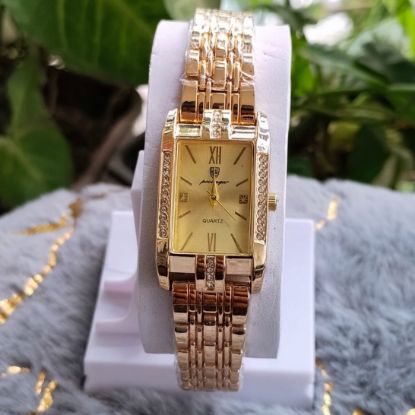Picture of Poedagar Brand Square Shape Stone Ladies Watch