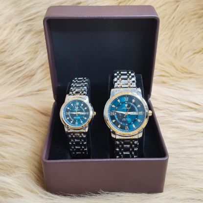 Picture of Poedagar Brand Luxurious Couple Watch – Elegant Matching for Him & Her