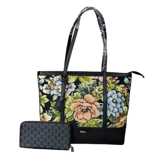 Picture of BUTUN Floral Tapestry Tote Bag - 13.5 x 11.5"