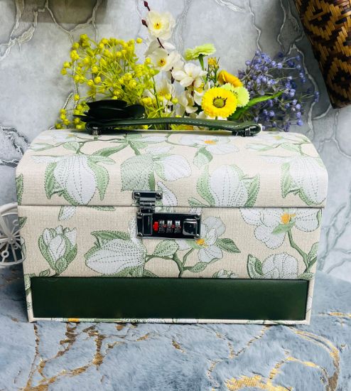 Picture of Floral Printed Luxury Jewelry Organizer Box