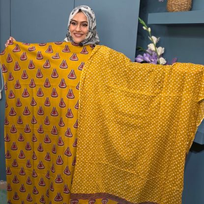 Picture of Joypuri Cotton Two Piece Dress (GA:059)