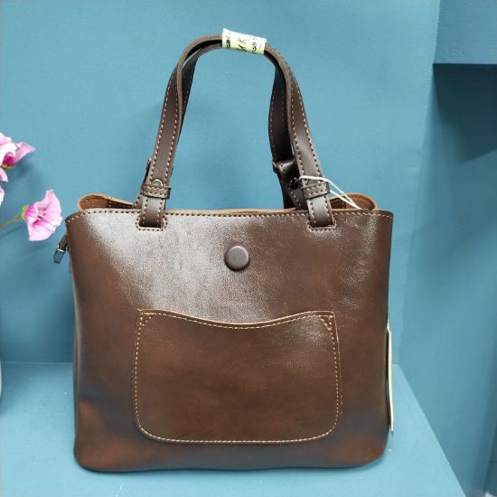 Picture of OUKU Brand Luxurious Premium Leather Hand Bag With Long Belt (24091)