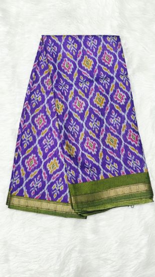 Picture of Ikkat Tussar Saree