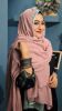 Picture of Light Slub Cotton Lace Hijab 