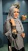 Picture of Light Slub Cotton Lace Hijab 