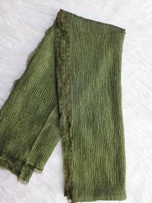 Picture of Lace Crinkle Cotton Shiny Hijab 
